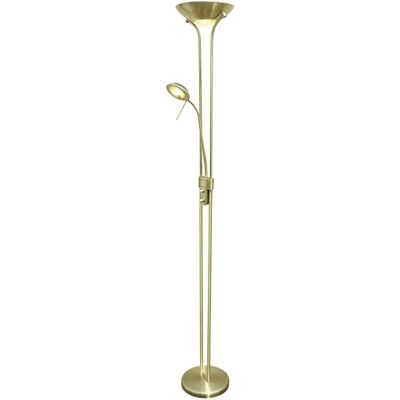 Wonderlamp Olimpia ii Lámpara de pie cuero - LED lectura Wonderlamp Olimpia ii Lámpara de pie cuero - LED lectura