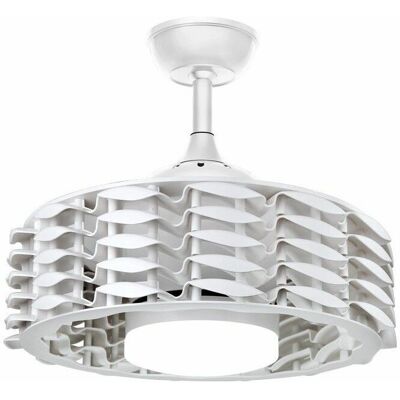 Ventilador de Techo Alum DC LED 24W CCT Blanco - Cristal Record Ventilador de Techo Alum DC LED 24W CCT Blanco - Cristal Record