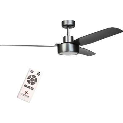 Cristal Record Cimio LED DC Deckenventilator 22W 3CCT Stahl Titan - Deckenventilator Cristal Record Cimio LED DC Deckenventilator 22W 3CCT Stahl Titan - Deckenventilator