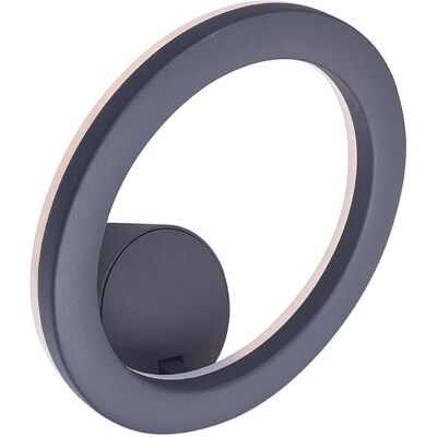CristalRecord Satur Lámpara de Pared Exterior - IP54 8W 4000K Gris Antracita CristalRecord Satur Lámpara de Pared Exterior - IP54 8W 4000K Gris Antracita