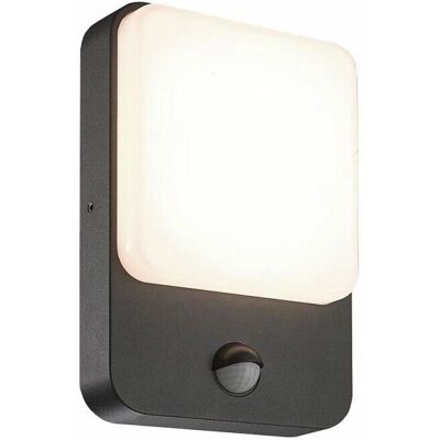 CristalRecord Sol Exterior LED Lámpara de Pared - IP54 8W 4000K Sensor de Movimiento CristalRecord Sol Exterior LED Lámpara de Pared - IP54 8W 4000K Sensor de Movimiento