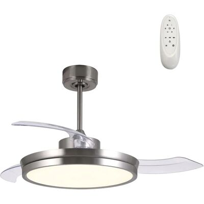 Ventilador de Techo LED Níquel 48W Wonderlamp - Ventilador Ventilador de Techo LED Níquel 48W Wonderlamp - Ventilador