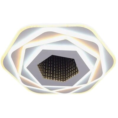 Cristal Record Ness lámpara de techo LED - Regulable, 60W, Blanco Cristal Record Ness lámpara de techo LED - Regulable, 60W, Blanco