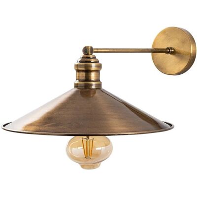 Wonderlamp Applique Vintage - E27 40W - Or Vieilli - Éclairage mural - Publicité Wonderlamp Applique Vintage - E27 40W - Or Vieilli - Éclairage mural - Publicité