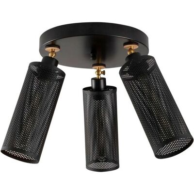 Wonderlamp Plafón Negro Marismo - Focos Ajustables - Lámpara de Techo Wonderlamp Plafón Negro Marismo - Focos Ajustables - Lámpara de Techo