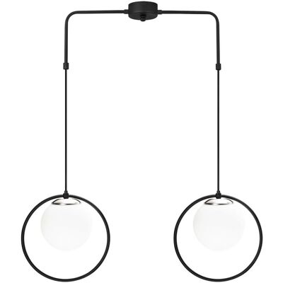 Wonderlamp Lámpara de Techo Moderna - 2 Esferas de Cristal Wonderlamp Lámpara de Techo Moderna - 2 Esferas de Cristal