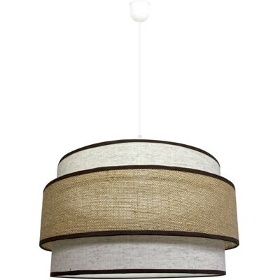 Wonderlamp Suspension artisanale - Lin et sac - Publicité Wonderlamp Suspension artisanale - Lin et sac - Publicité