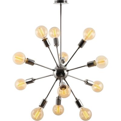 Cristal Record Lighting Modelo 31 Deco 10-luces Sputnik Esfera Cromo - Tipo de Producto Cristal Record Lighting Modelo 31 Deco 10-luces Sputnik Esfera Cromo - Tipo de Producto