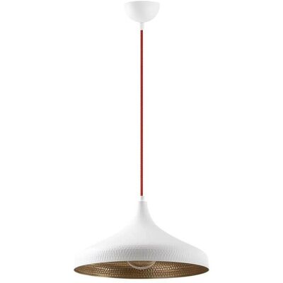 Cristal Record Lighting 23 Deco Lámpara de Techo Blanca con Cúpula - Lámpara de Techo Cristal Record Lighting 23 Deco Lámpara de Techo Blanca con Cúpula - Lámpara de Techo