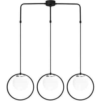 Cristal Record Modello 10 Deco 3-Luci Globo Pendente - Lampada a Sospensione Cristal Record Modello 10 Deco 3-Luci Globo Pendente - Lampada a Sospensione