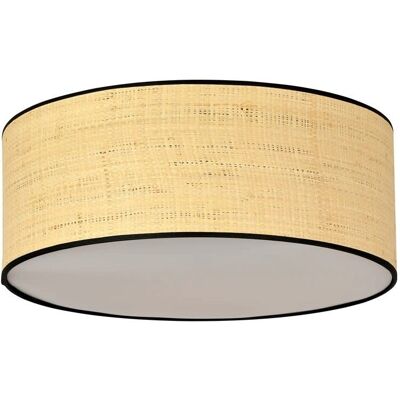 Wonderlamp Style Naturel Plafonnier avec Abat-jour en Rotin - Lumière de Plafond - Publicité Wonderlamp Style Naturel Plafonnier avec Abat-jour en Rotin - Lumière de Plafond - Publicité