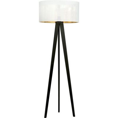 Wonderlamp Lampadaire Martin Blanc+Or - Lampe sur pied - Publicité Wonderlamp Lampadaire Martin Blanc+Or - Lampe sur pied - Publicité