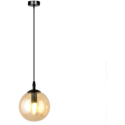 Wonderlamp Lámpara de Techo - Vidrio Ámbar, 14cm, 100cm Alto - Lámpara Colgante Wonderlamp Lámpara de Techo - Vidrio Ámbar, 14cm, 100cm Alto - Lámpara Colgante
