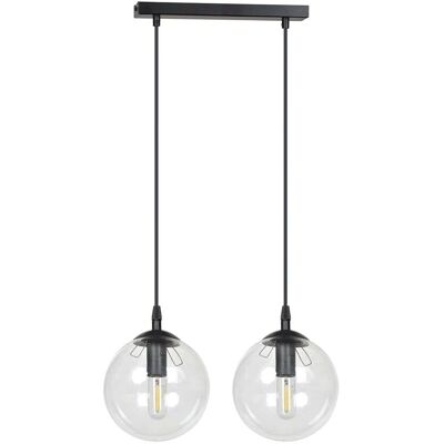 Wonderlamp Suspension Ajustable - Sphères en Verre Transparentes - Pour Salon et Cuisine - Publicité Wonderlamp Suspension Ajustable - Sphères en Verre Transparentes - Pour Salon et Cuisine - Publicité