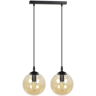 Wonderlamp - Sagan - Boules ambre - Suspension plafonnier - Publicité Wonderlamp - Sagan - Boules ambre - Suspension plafonnier - Publicité