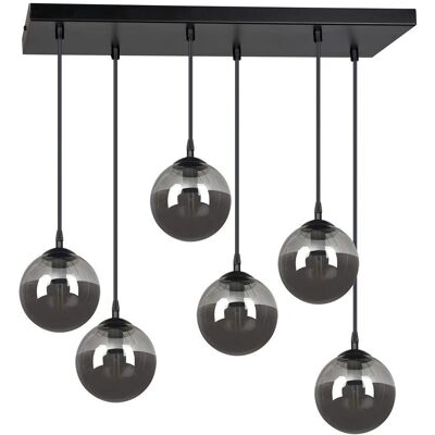 Wonderlamp Suspension Graphite - 75x100cm - Métal - Publicité Wonderlamp Suspension Graphite - 75x100cm - Métal - Publicité