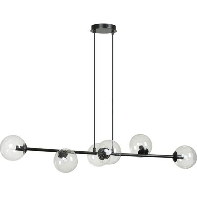 Wonderlamp Palma Suspension - Noir - 6 sphères - Publicité Wonderlamp Palma Suspension - Noir - 6 sphères - Publicité