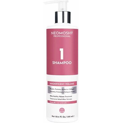 Neomoshy Magnificent Volume - Shampoo fortalecedor para cabelos finos Neomoshy Magnificent Volume - Shampoo fortalecedor para cabelos finos