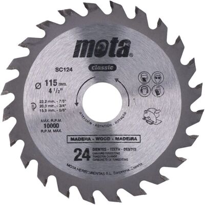 Mota Sc124p Wolfram Kreissäge - 115mm - Holz Mota Sc124p Wolfram Kreissäge - 115mm - Holz