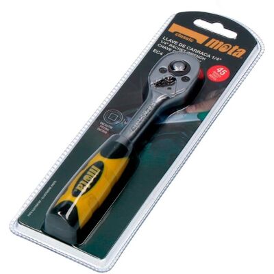 Mota EC4 Ratschen-Schlüssel - 1/4" Stahl, 45 Zähne Mota EC4 Ratschen-Schlüssel - 1/4" Stahl, 45 Zähne