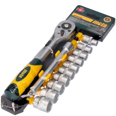 MOTA HERRAMIENTAS - 12-teiliges Satz mit 3/8" Steckschlüsseln EK510 MOTA HERRAMIENTAS - 12-teiliges Satz mit 3/8" Steckschlüsseln EK510