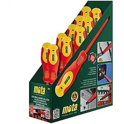MOTA HERRAMIENTAS Set di Cacciaviti Isolati - 10 pezzi - Sicurezza fino a 1000V MOTA HERRAMIENTAS Set di Cacciaviti Isolati - 10 pezzi - Sicurezza fino a 1000V
