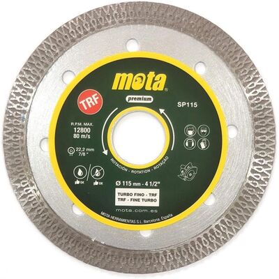 Mota Turbo Diamantscheibe - 115mm Stahl - Hohe Präzision Mota Turbo Diamantscheibe - 115mm Stahl - Hohe Präzision