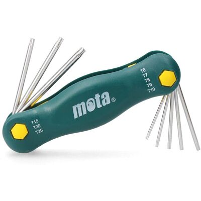 Set chiavi Torx LR81 Mota - Compatto, Versatile, T6-T25 Set chiavi Torx LR81 Mota - Compatto, Versatile, T6-T25