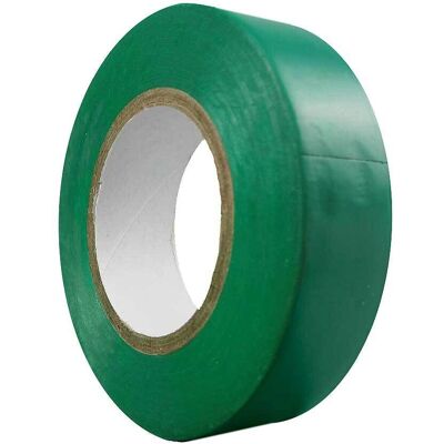 WOLFPACK 14060055 - Fita isolante PVC, 20m x 19mm, verde - Fita isolante WOLFPACK 14060055 - Fita isolante PVC, 20m x 19mm, verde - Fita isolante