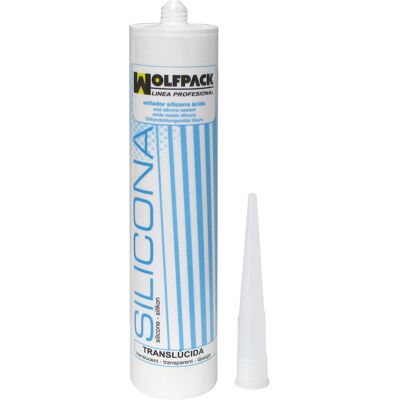 WOLFPACK Système de Silicone Acide Transparent 280 g - Bâtiment & Maison - Publicité WOLFPACK Système de Silicone Acide Transparent 280 g - Bâtiment & Maison - Publicité