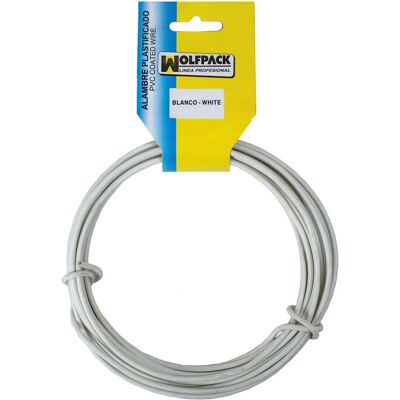 Wolfpack 01010508 lien pour plantes - Blanc - Fil plastifié 15m - Non inoxydable Wolfpack 01010508 lien pour plantes - Blanc - Fil plastifié 15m - Non inoxydable