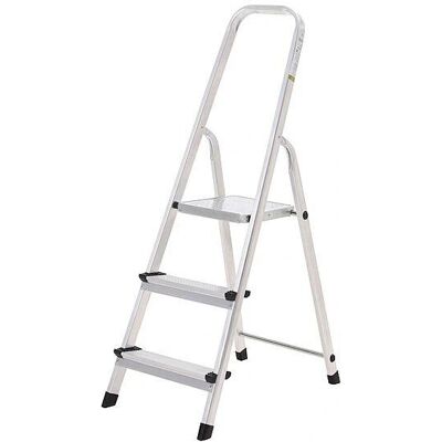 Escalera de aluminio Oryx - 3 peldaños Plegable Ligera para uso doméstico Escalera de aluminio Oryx - 3 peldaños Plegable Ligera para uso doméstico