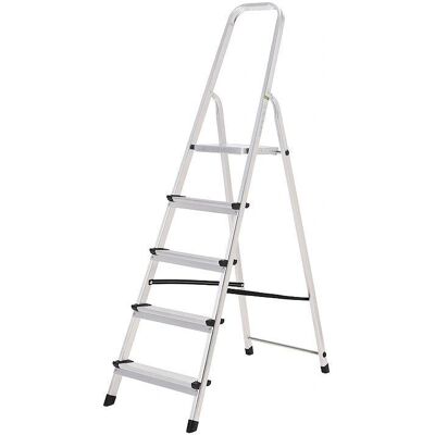 Escalera de Aluminio Oryx - 5 Peldaños Plegable Ligera para Hogar Escalera de Aluminio Oryx - 5 Peldaños Plegable Ligera para Hogar