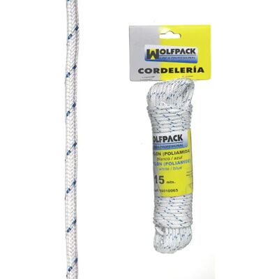 Corde en nylon WOLFPACK - 15m - Haute résistance - Usage domestique Corde en nylon WOLFPACK - 15m - Haute résistance - Usage domestique