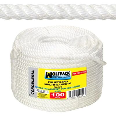 Corde Multifilament en Polypropylène Wolfpack - Roulé 100m - 12mm - Publicité Corde Multifilament en Polypropylène Wolfpack - Roulé 100m - 12mm - Publicité