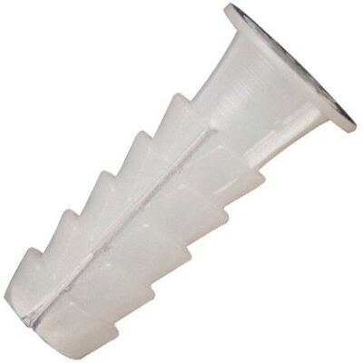 Cheville en Plastique Blanche Wolfpack - 5mm - 25 unités - Ancrage mur - Publicité Cheville en Plastique Blanche Wolfpack - 5mm - 25 unités - Ancrage mur - Publicité