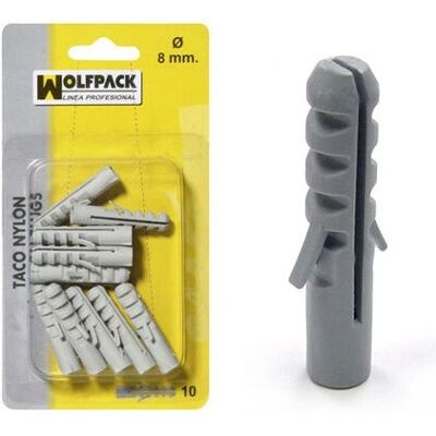 WOLFPACK Ligne Professionnelle Nylon 8mm Cheville - Cheville murale WOLFPACK Ligne Professionnelle Nylon 8mm Cheville - Cheville murale