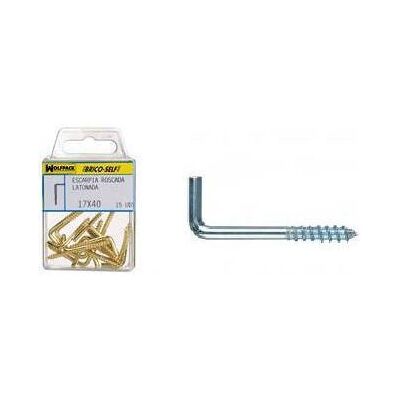 Gancio hardware rivestito di zinco - 14x25 mm - Confezione da 22 - WOLFPACK Gancio hardware rivestito di zinco - 14x25 mm - Confezione da 22 - WOLFPACK