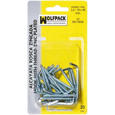 Vis zincés Wolfpack 20x80 mm - Pack de 15 - Publicité Vis zincés Wolfpack 20x80 mm - Pack de 15 - Publicité
