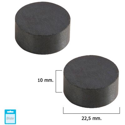 Magnete in ferrite rotondo Wolfpack - 22,5x10mm - Uso domestico Magnete in ferrite rotondo Wolfpack - 22,5x10mm - Uso domestico