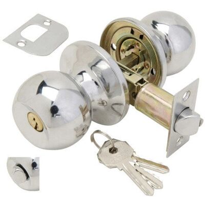 Serrure Wolfpack - Chromée - Deadbolt - Porte Serrure Wolfpack - Chromée - Deadbolt - Porte