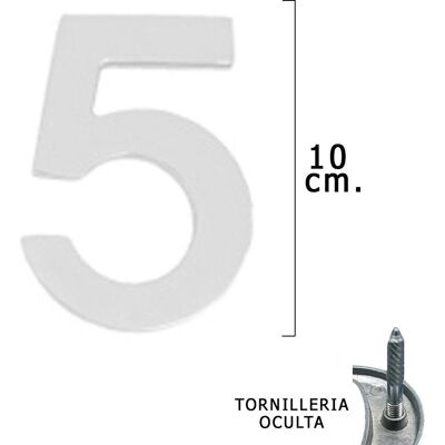 SmartGroup WOLFPACK LINEA PROFESIONAL - Numéro Métal Argenté 5 - 10cm - Fixation Cachée SmartGroup WOLFPACK LINEA PROFESIONAL - Numéro Métal Argenté 5 - 10cm - Fixation Cachée