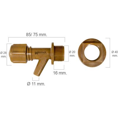 A Forged Tool 05050505 Robinet de Baril Mini en Plastique - Accessoire pour Bouteille A Forged Tool 05050505 Robinet de Baril Mini en Plastique - Accessoire pour Bouteille