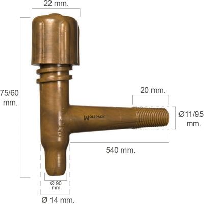 Echter Schmiedeeiserner Flaschenverschluss - Tonelito 11mm Echter Schmiedeeiserner Flaschenverschluss - Tonelito 11mm