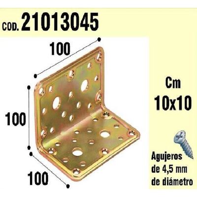 Support d'angle WOLFPACK - Support pour bois 100x100x100mm Support d'angle WOLFPACK - Support pour bois 100x100x100mm