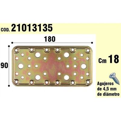 WOLFPACK 21013135 Kit de Montage - Support Bois 90x180mm WOLFPACK 21013135 Kit de Montage - Support Bois 90x180mm