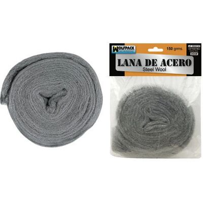 Staalwol WOLFPACK 9020165 - 150 g - Extra Fijn - Professionele Lijn - Cranberry Staalwol WOLFPACK 9020165 - 150 g - Extra Fijn - Professionele Lijn - Cranberry