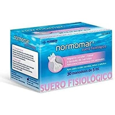 Normon Normomar Physiologische Serum - 30x5ml Sterile Fläschchen Normon Normomar Physiologische Serum - 30x5ml Sterile Fläschchen
