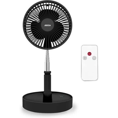 Jocca Draadloze Draagbare Opvouwbare Ventilator - 3 Snelheidsniveaus - 4 Venti Modi Jocca Draadloze Draagbare Opvouwbare Ventilator - 3 Snelheidsniveaus - 4 Venti Modi