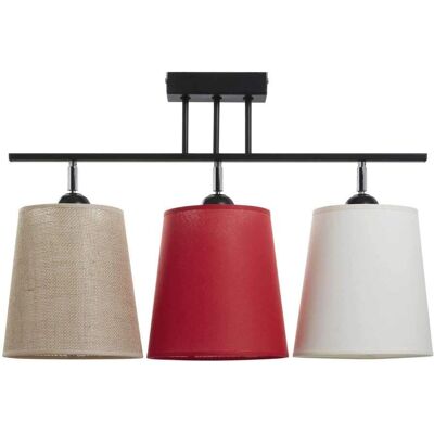 Novolux Modello E27 42W Lampada da Soffitto Nera Novolux Modello E27 42W Lampada da Soffitto Nera